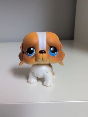 Littlest Pet Shop #76 St Bernard Authentic Hasbro LPS Blue Eyes